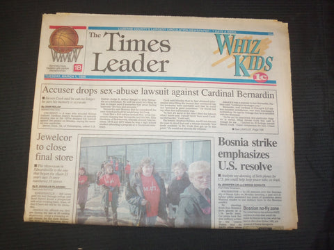 1994 MARCH 1 WILKES-BARRE TIMES LEADER-BOSNIA STRIKE EMPHASIZES RESOLVE- NP 7564