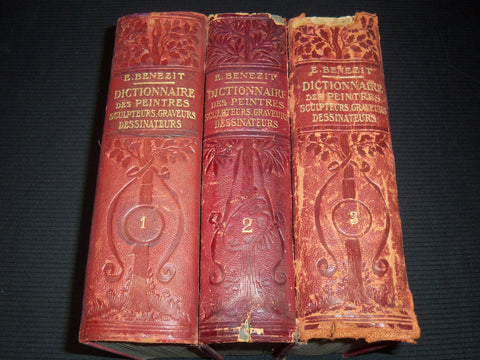 1913-1924 DICTIONNAIRE DES PEINTRES SCULPTEURS 3 VOLUMES - BENEZIT - KD 2016H