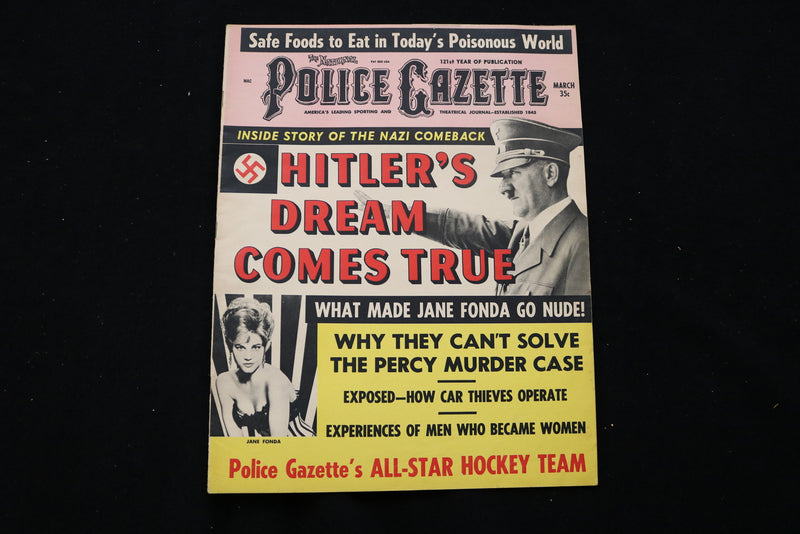 1967 MARCH POLICE GAZETTE MAGAZINE - JANE FONDA COVER - E 10055