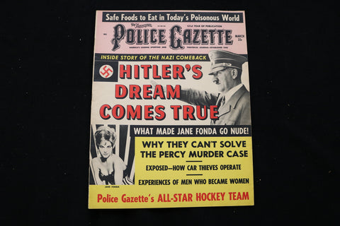 1967 MARCH POLICE GAZETTE MAGAZINE - JANE FONDA COVER - E 10055