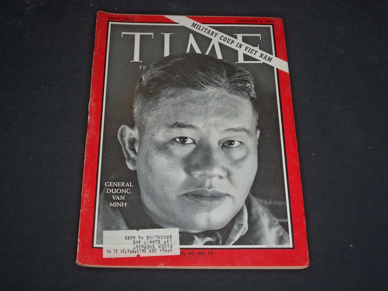 1963 NOVEMBER 8 TIME MAGAZINE - LT. GEN. DUONG VAN MINH, SOUTH VIETNAM - T 1954