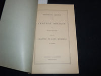 1880 THE CENTRAL SOCIETY IN WORCESTER BOOKLET - HISTORICAL SKETCH - J 8810