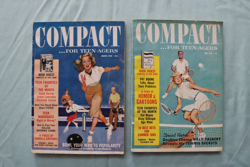 1957-1959 COMPACT DIGEST MAGAZINE - LOT OF 8 - O 3941