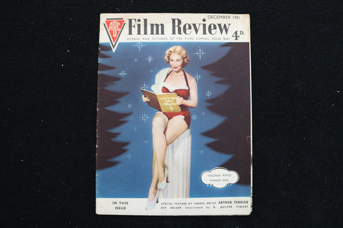 1951 DECEMBER ABC FILM REVIEW MAGAZINE - VIRGINIA MAYO COVER - E 25955