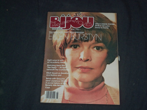 1977 AUGUST BIJOU MAGAZINE OF THE MOVIES - ELLEN BURSTYN COVER - CW 382