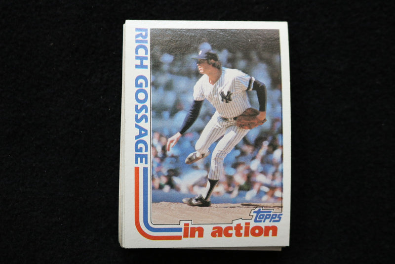 RICH GOSSAGE IN ACTION 1982 TOPPS BASEBALL CARDS - #771- NM-MT -LOT OF 18 - #127