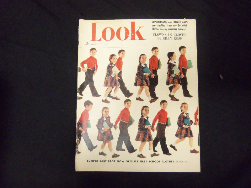 1948 AUGUST 17 LOOK MAGAZINE - GREAT COVER, PHOTOS & ADS - ST 2788
