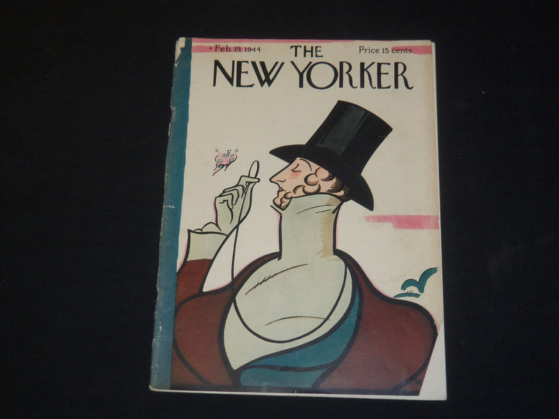 1944 FEBRUARY 19 THE NEW YORKER MAGAZINE - ILLUSTRATED COVER - NY 84