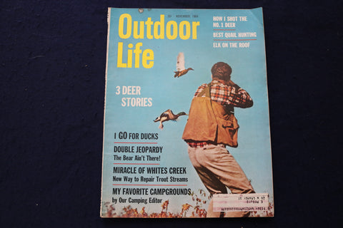 1964 NOVEMBER OUTDOOR LIFE MAGAZINE - FISHING, HUNTING, CAMPING - E 9085