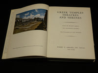 1962 GREEK TEMPLES THEATERS AND SHRINES BOOK - NICE PHOTOS - R 709N