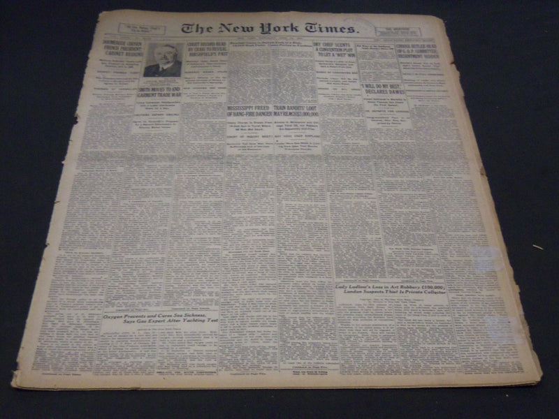 1924 JUNE 14 NEW YORK TIMES - BASEBALL GAME IN DETROIT ENDS IN A RIOT - NT 5042