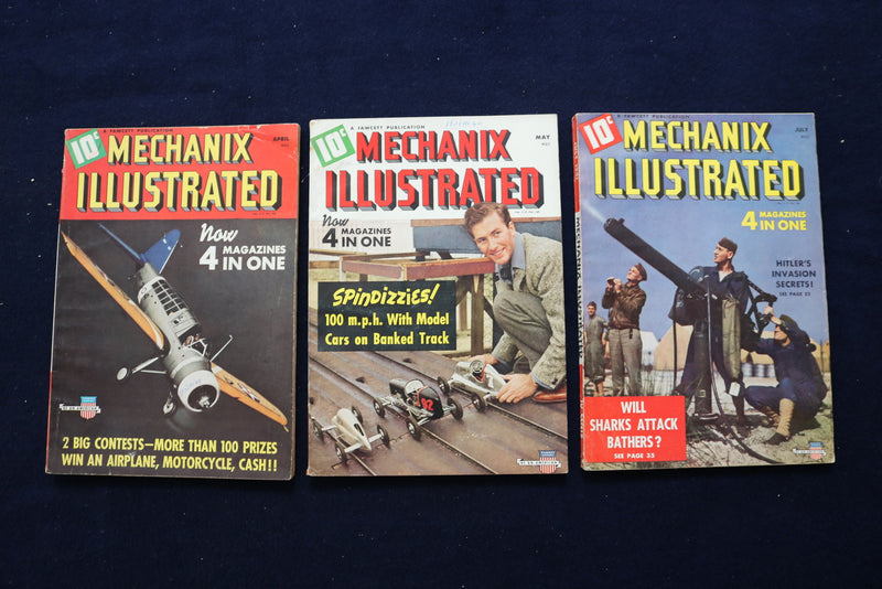 1941 MECHANIX ILLUSTRATED MAGAZINE - LOT OF 11 - O 3316