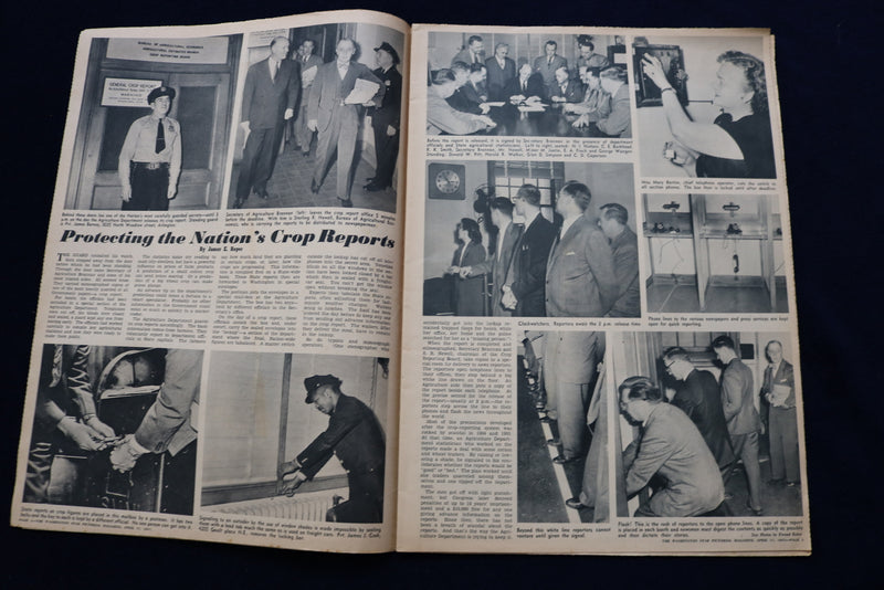 1952 APR 27 WASHINGTON STAR PICTORIAL MAGAZINE - ATOMIC ENERGY COVER - E 23313