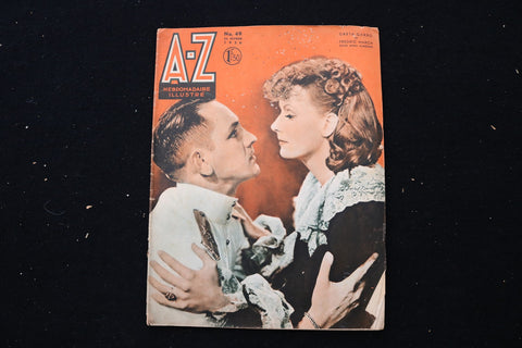 1936 FEB 23 A-Z MAGAZINE - GRETA GARBO & FREDERIC MARCH COVER - E 25008