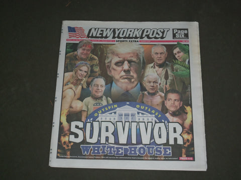 2017 JULY 28 NEW YORK POST NEWSPAPER - DONALD TRUMP - SURVIVOR WHITE HOUSE