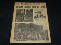 1952 FEBRUARY 7 NEW YORK DAILY NEWS - ELIZABETH FLIES HOME AS QUEEN - NP 5390