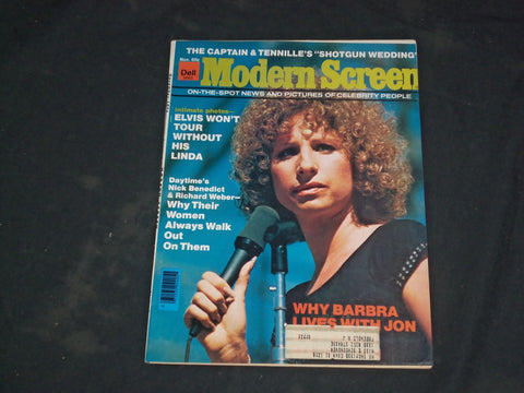 1976 NOVEMBER MODERN SCREEN MAGAZINE - BARBRA STREISAND COVER - CW 668