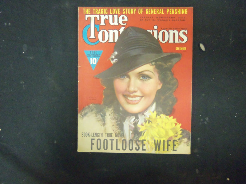 1938 DECEMBER TRUE CONFESSIONS MAGAZINE - NICE COVER, STORIES & ADS - ST 4131