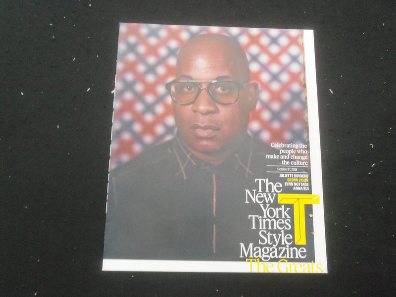 2021 OCTOBER 17 THE NEW YORK TIMES STYLE MAGAZINE - GLENN LIGON - SP 8636W