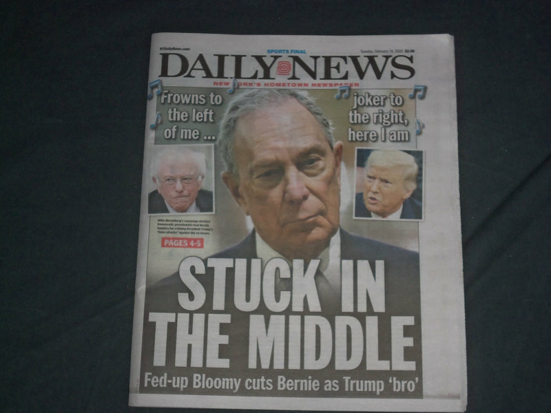 2020 FEBRUARY 18 NY DAILY NEWS NEWSPAPER - YOENIS CESPEDES WON'T SPEAK TO MEDIA