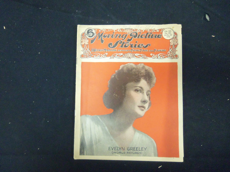 1918 AUGUST 23 MOVING PICTURE STORIES MAGAZINE - EVELYN GREELEY - ST 2447