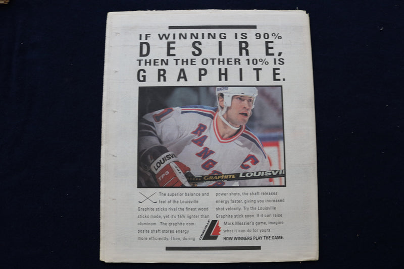 1994 SEPTEMBER 30 THE HOCKEY NEWS NEWSPAPER - BILL RANFORD COVER - NP 8718