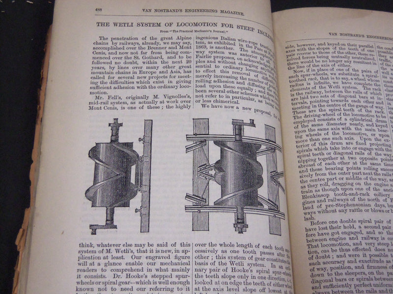 1870 VAN NOSTRAND'S ECLECTIC ENGINEERING MAGAZINE LOT OF 10 ISSUES - WR 553