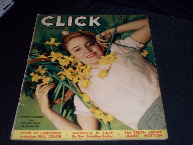 1940 MAY CLICK MAGAZINE - GEORGIA CARROLL FRONT COVER - E 20048