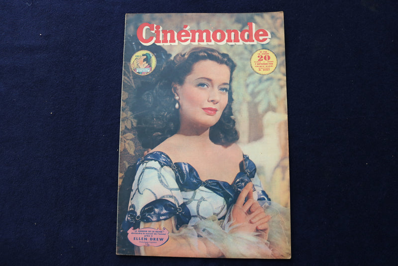 1948 SEPTEMBER 7 CINEMONDE MAGAZINE - ELLEN DREW - VIRGINIA MAYO COVER - E 23935
