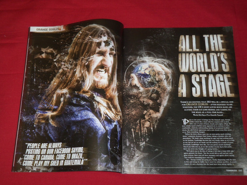 2013 FEBRUARY TERRORIZER MAGAZINE ISSUE NO. 232 - ORANGE GOBLIN - WARD- RC 293