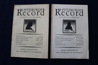 1932-1934 THE PITTSBURGH RECORD - UNIVERSITY OF PITTSBURGH - LOT OF 8 - O 3462