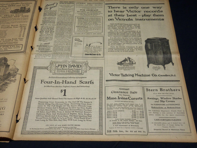 1921 MAY 10 NEW YORK TIMES - GERMANY MAY YIELD TO ALLIES TODAY - NT 7844