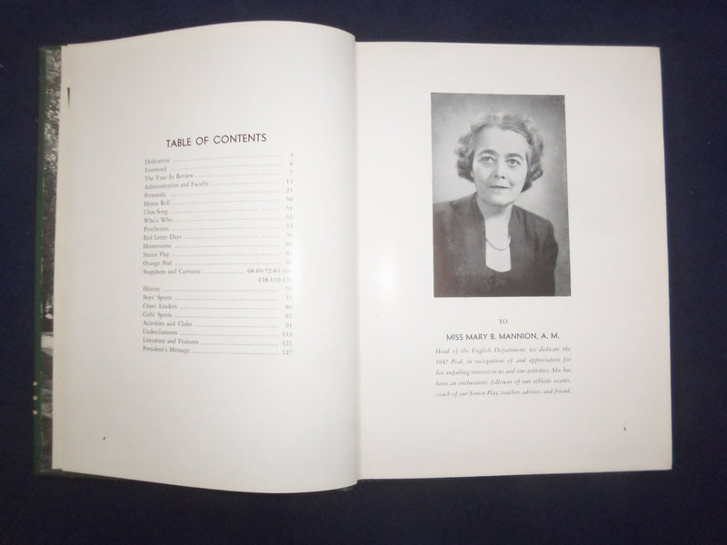 1947 ORANGE PEAL ORANGE HIGH SCHOOL YEARBOOK - ORANGE, NEW JERSEY - YB 3065