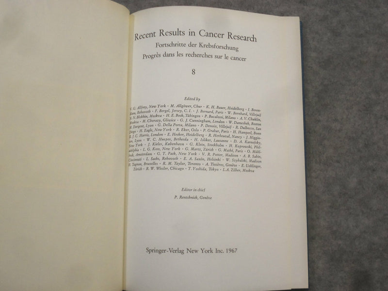1967 NEW TRENDS IN THE TREATMENT OF CANCER EDITED BY L. MANUILA - KD 2759M