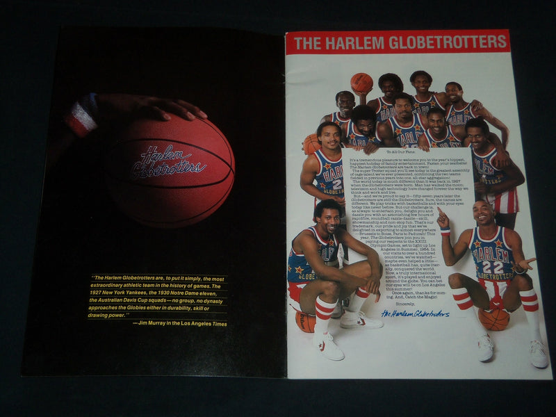 1984 THE HARLEM GLOBETROTTERS BASKETBALL PROGRAM - GREAT PHOTOS - SP 3214G