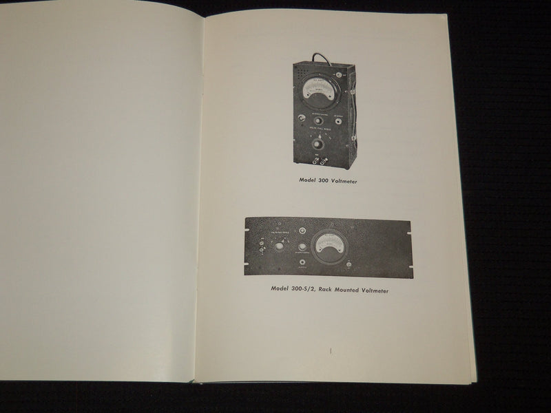 1965 INSTRUCTIONS FOR AC ELECTRONIC VOLTMETER MODEL 300 - BOONTON NJ - J 7577