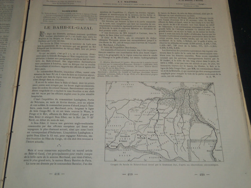 1903 LE MOUVEMENT GEOGRAPHIQUE NEWSPAPERS LOT OF 46 - BELGES AU CONGO - NP 4257