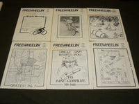 1980-1985 FREEWHEELIN' SOUTHERN BICYCLE LEAGUE MAGAZINE LOT OF 27 - O 3210