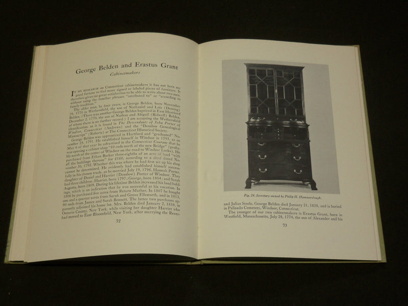1967 CONTRIBUTIONS TO CONNECTICUT CABINET MAKING BOOK BY BULKELEY - KD 6089