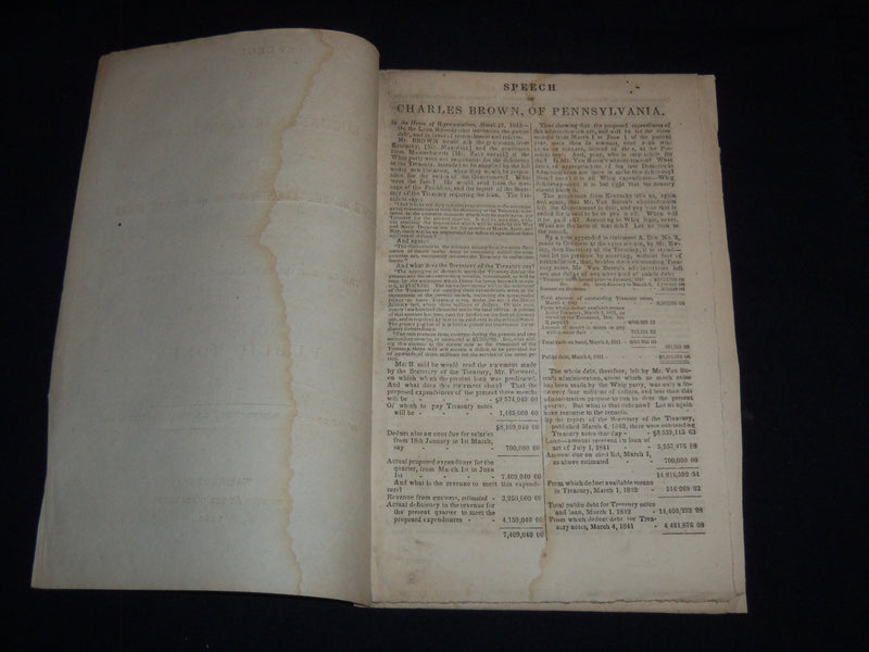 1840 MR. BUCHANAN OF PENNSYLVANIA SPEECH - VAN BUREN - PUBLIC MONEY - J 9003