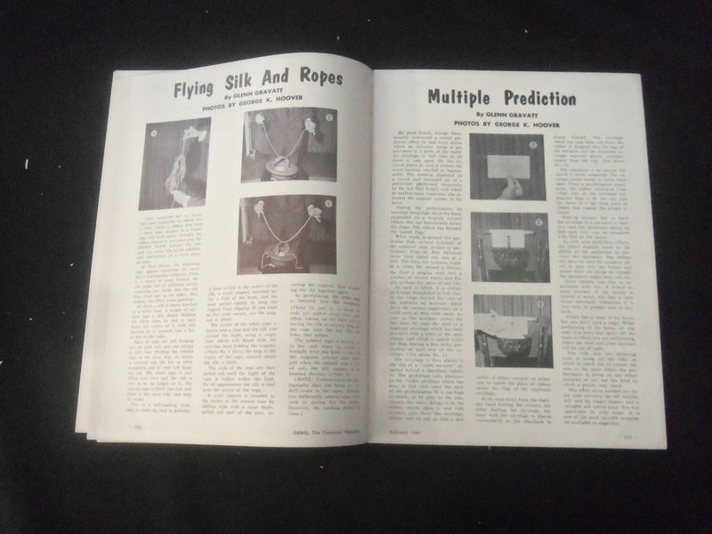 1960 FEBRUARY GENII, THE CONJURORS, MAGAZINE - GLENN G. GRAVATT COVER - B 1181ZB