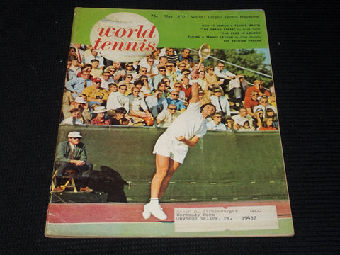 1970 MAY WORLD TENNIS MAGAZINE - ION TIRIAC FRONT COVER - E 3597