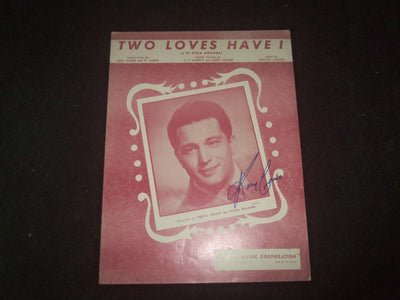 PERRY COMO TWO LOVES HAVE I AUTOGRAPHED SHEET MUSIC - AM 72