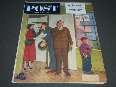 1953 MARCH 7 THE SATURDAY EVENING POST MAGAZINE - ILLUSTRATED COVER - SP 1953