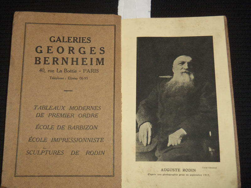1926 MUSEE RODIN FRENCH CATALOGUE - SOMMAIRE DES OEUVRES - K 2167