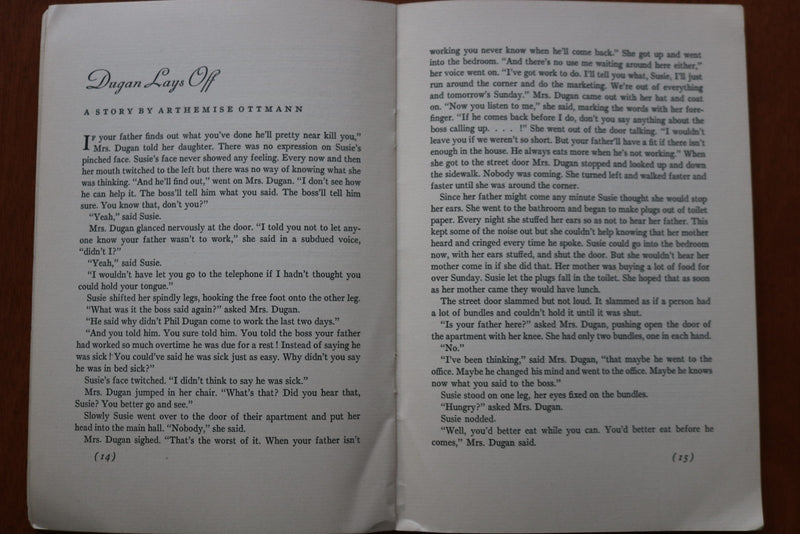 1935 NOVEMBER MS., A MAGAZINE FOR WRITERS - SOFTCOVER BOOK - K 3168
