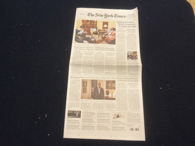 2021 FEBRUARY 12 NEW YORK TIMES-DEMOCRATS PAINT TRUMP AS DANGER IN YEARS TO COME