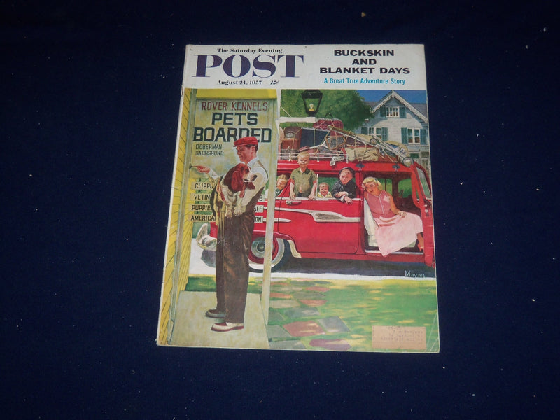 1957 AUGUST 24 THE SATURDAY EVENING POST MAGAZINE - ILLUSTRATED COVER - SP 5670