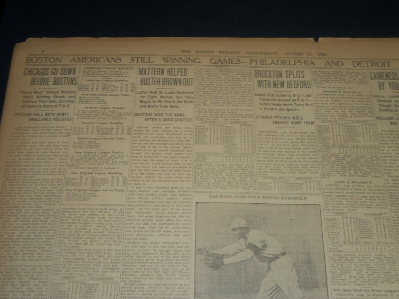 1909 AUGUST 25 THE BOSTON HERALD - HARRIMAN PALE AND GAUNT HOME - BH 210