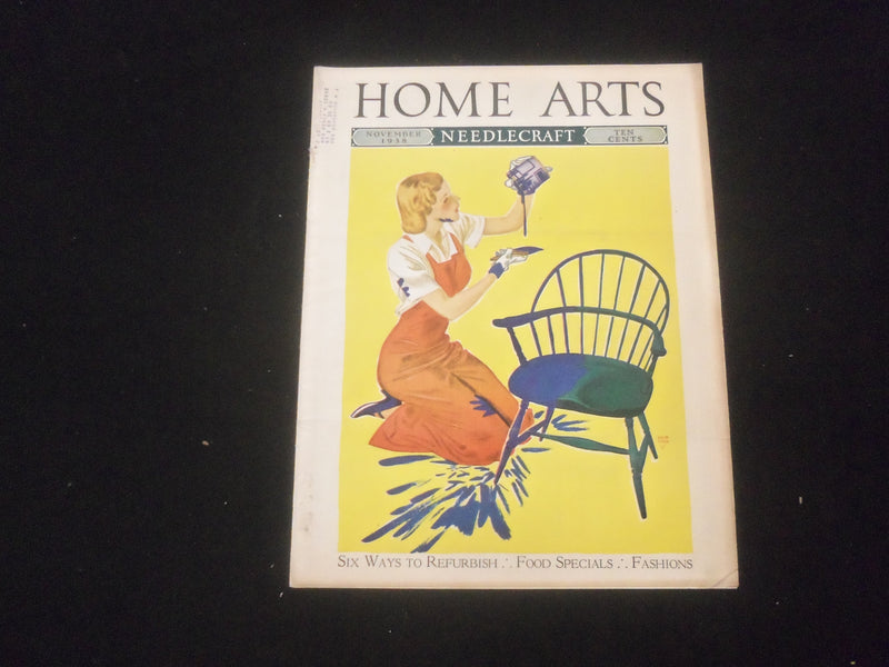 1938 NOVEMBER HOME ARTS NEEDLECRAFT MAGAZINE - SIX WAYS TO REFURBISH - SP 886K